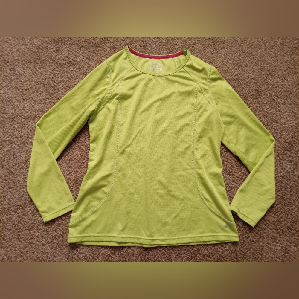 Version Women's Large Yellow/Green Long Sleeve